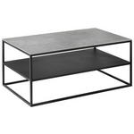 COUCHTISCH in Keramik 100/60/41,5 cm  - Schwarz/Grau, Design, Keramik/Metall (100/60/41,5cm) - Johann Jakob