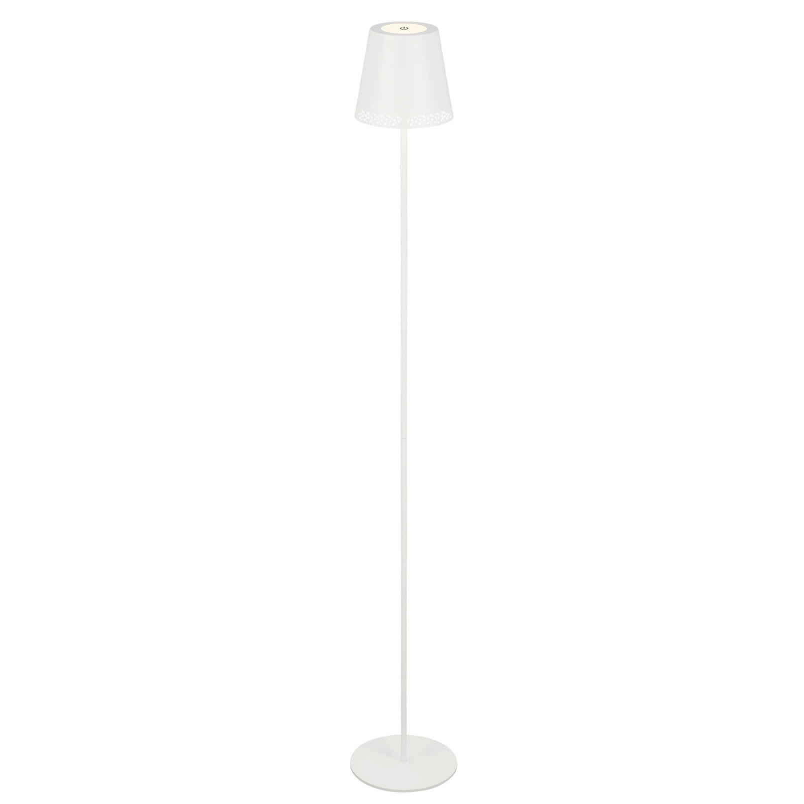PUNJIVA STONA LAMPA - bela, Trendi, metal (19/38-130cm)