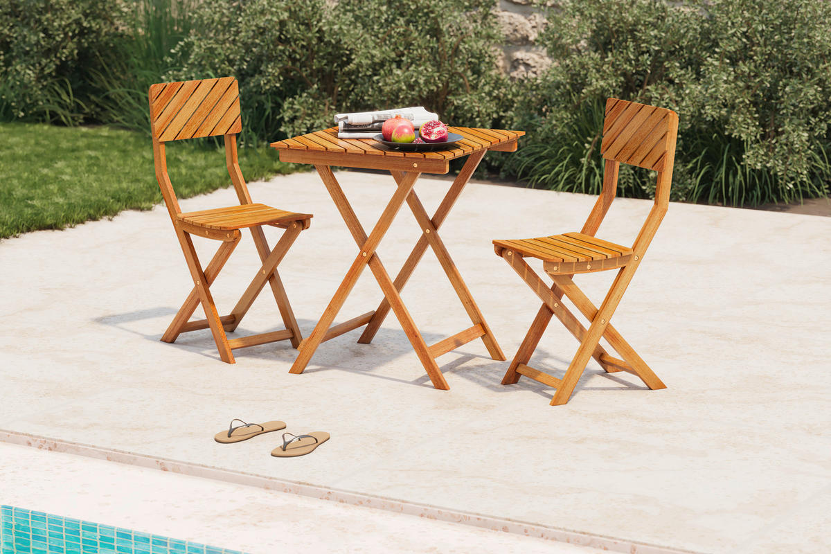 BALKONSET  - Naturfarben, MODERN, Holz - Ambia Garden