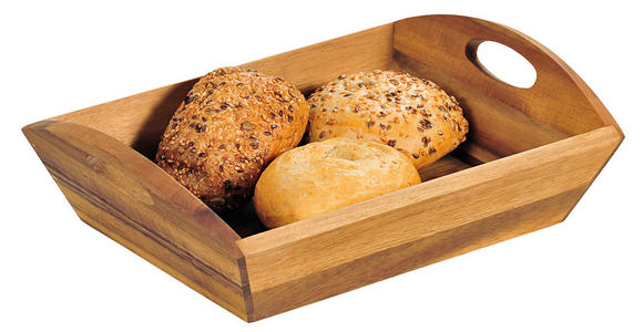 BROTKORB  31,5/23/9 cm  - Naturfarben/Akaziefarben, LIFESTYLE, Holz (31,5/23/9cm) - Homeware