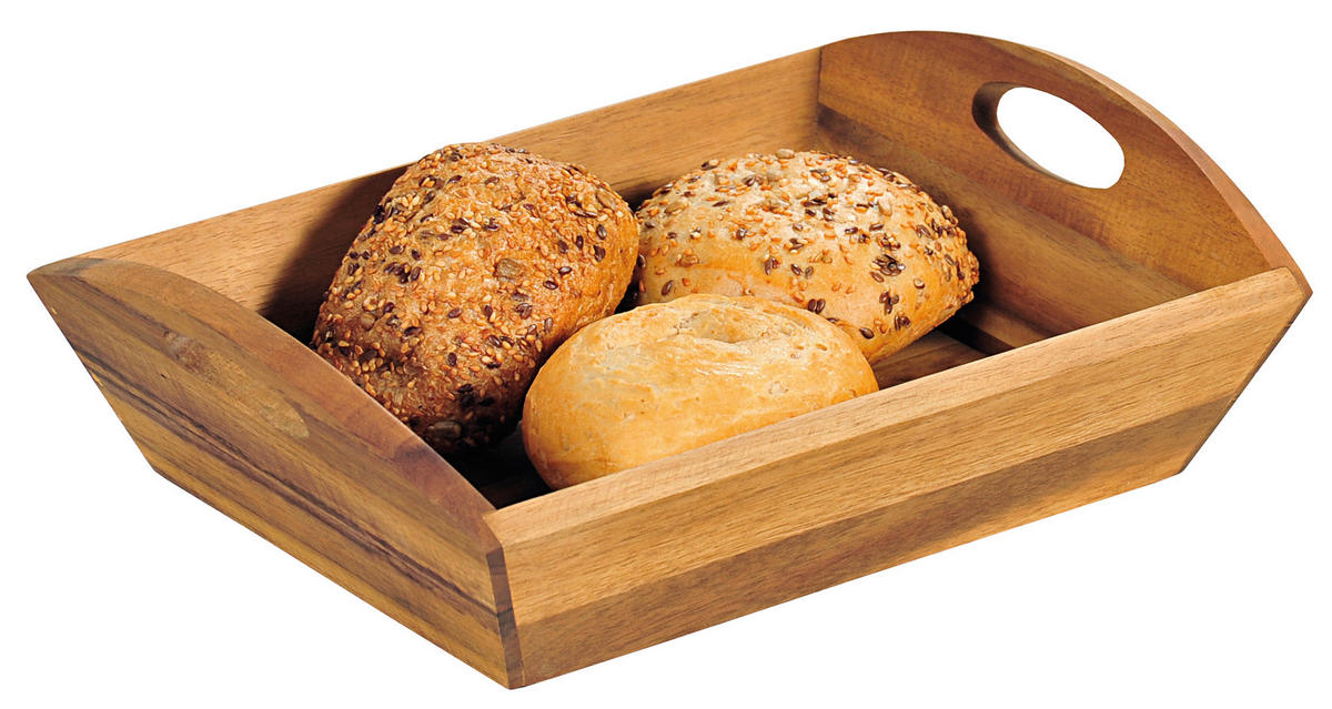 BROTKORB - Naturfarben/Akaziefarben, LIFESTYLE, Holz (31,5/23/9cm) - Homeware Profession.