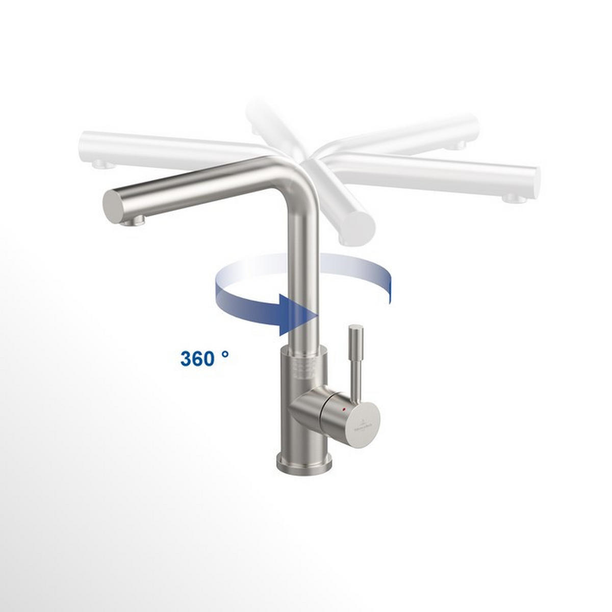 KÜCHENARMATUR 96680105  - Anthrazit, Basics, Metall (4,5/31,5/24,3cm) - Villeroy & Boch
