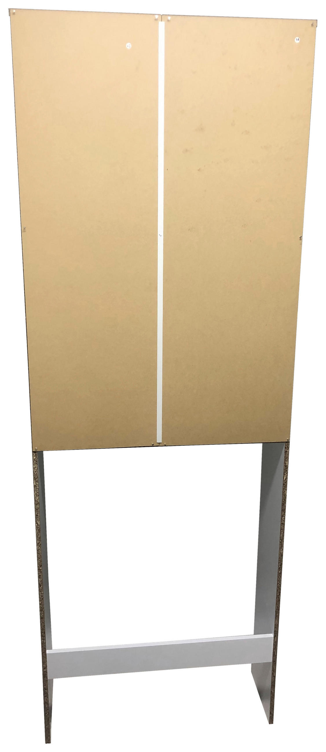 WASCHMASCHINENSCHRANK  63/178/20 cm  - Edelstahlfarben/Weiß, KONVENTIONELL, Holzwerkstoff/Metall (63/178/20cm) - MID.YOU