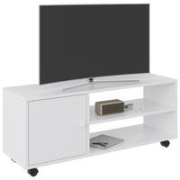TV-ELEMENT bela  - bela, Basics, umetna masa/leseni material (100/42/33,5cm) - Boxxx