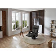 RELAXSESSEL in Leder Grau  - Edelstahlfarben/Grau, Design, Leder/Metall (78/112/85cm) - Cantus