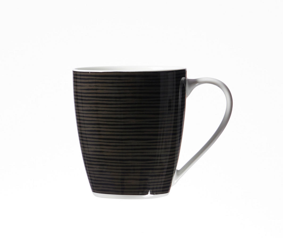 KOMBISERVICE Schwarz, Weiß VELVET 16-teilig 4 Personen  - Schwarz/Weiß, Basics, Keramik (30/26/31cm) - Ritzenhoff Breker