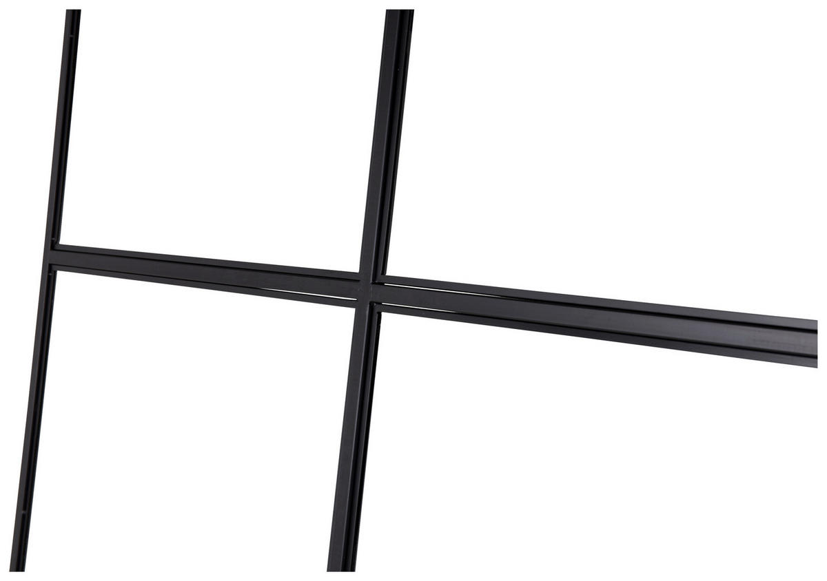MELLANVÄGG  i metall, glas  svart  - svart, Modern, metall/glas (150/210/2cm) - P & B