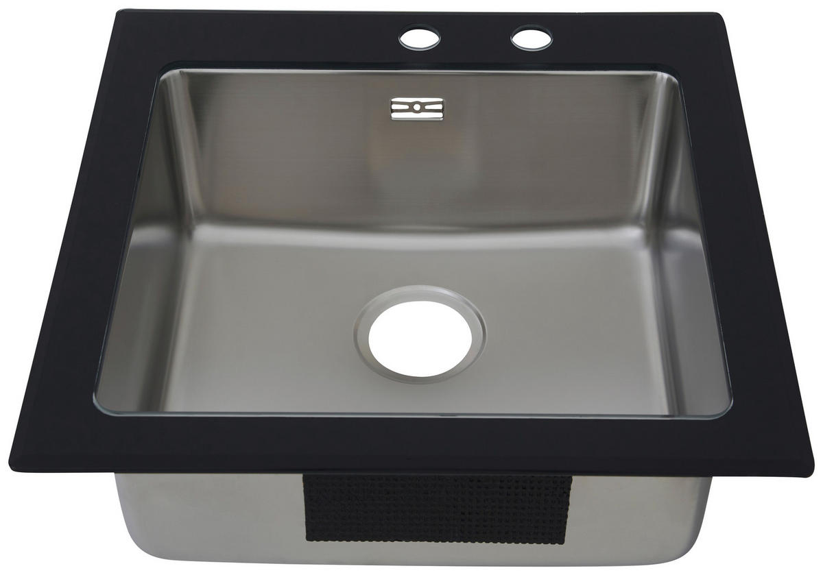 DISKHO 1720NEWYORK55X53S  - svart, Trend, metall/glas (55/21/53cm) - Respekta