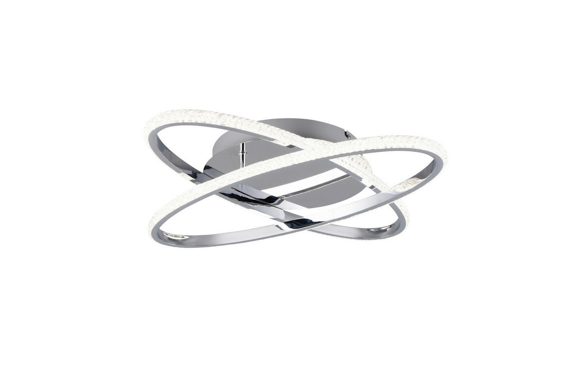 LED-DECKENLEUCHTE Lane 58/9 cm   - Chromfarben, KONVENTIONELL, Metall (58/9cm)