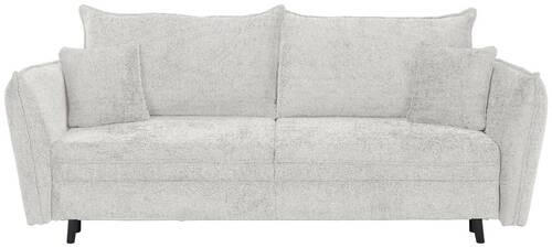 SCHLAFSOFA Chenille Beige  - Beige/Schwarz, KONVENTIONELL, Holz/Textil (238/99/108cm) - Carryhome