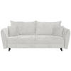 SCHLAFSOFA Chenille Beige  - Beige/Schwarz, KONVENTIONELL, Holz/Textil (238/99/108cm) - Carryhome