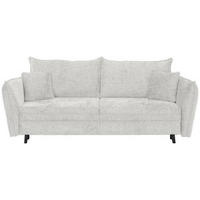 SCHLAFSOFA Chenille Beige  - Beige/Schwarz, KONVENTIONELL, Holz/Textil (238/99/108cm) - Carryhome