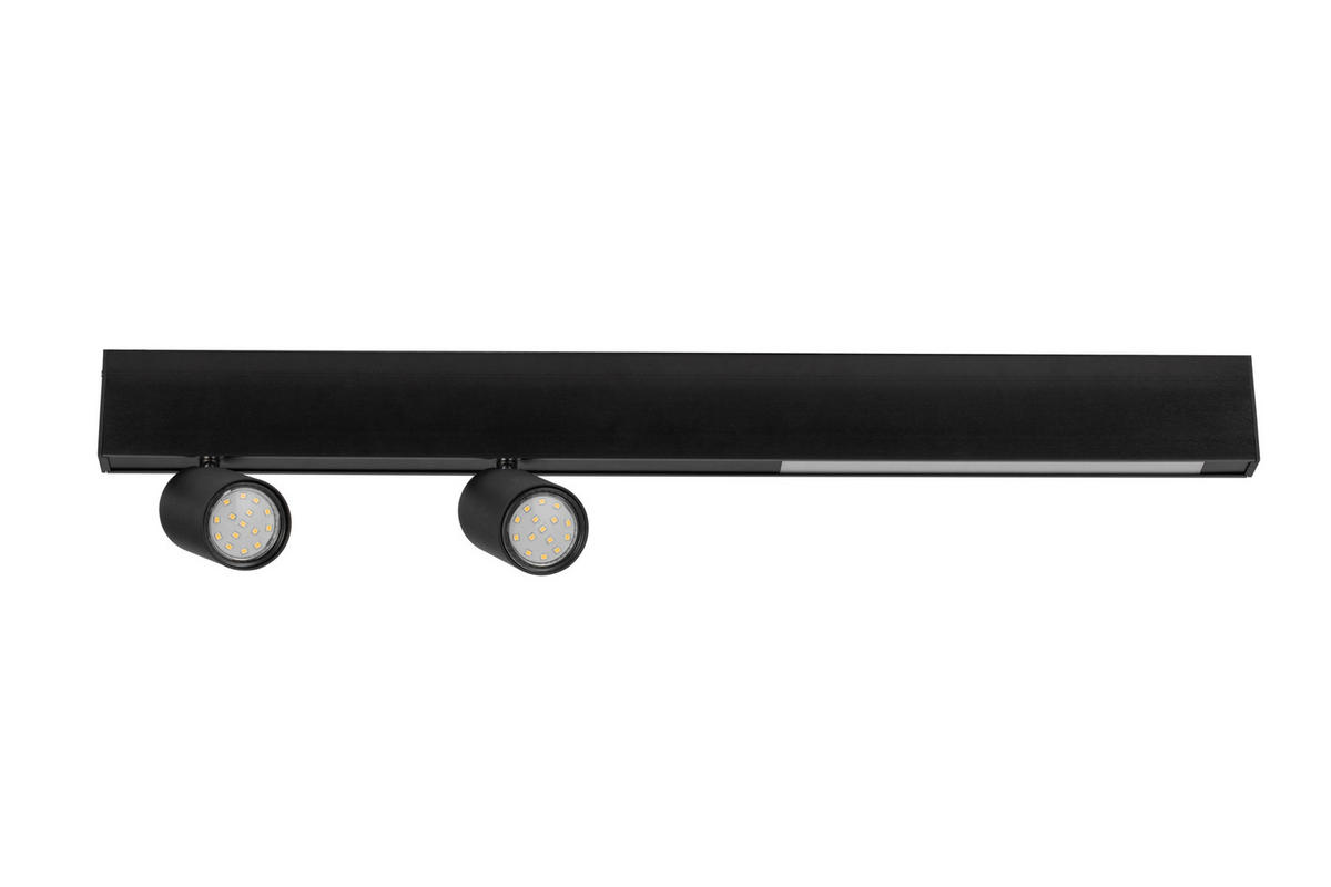 LED-STRAHLER Denebola 70/6/18 cm   - Schwarz, Design, Kunststoff/Metall (70/6/18cm) - Novel