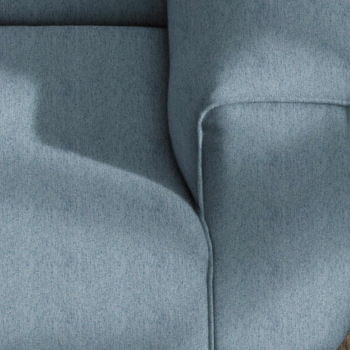 ECKSOFA in Webstoff Blau  171/265 cm  - Blau/Schwarz, Design, Kunststoff/Textil (171/265cm) - home24
