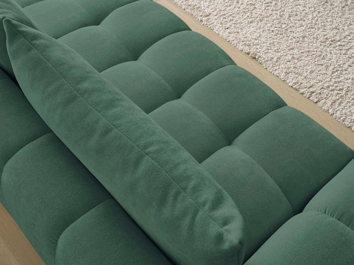 3-SITZER-SOFA EVEREST Struktur Grün  - Schwarz/Grün, MODERN, Kunststoff/Textil (278/90/115cm)