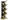 STANDREGAL Schwarz, Eiche Artisan  - Schwarz/Eiche Artisan, KONVENTIONELL (42/125/26cm) - MID.YOU