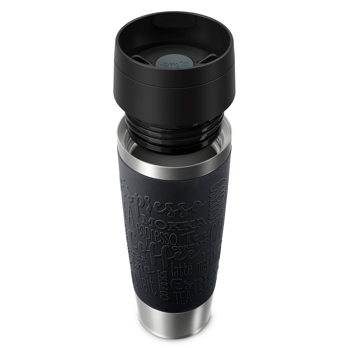 THERMOBECHER TRAVEL MUG 0,5 L  - Basics, Kunststoff/Metall (0,5l) - Emsa