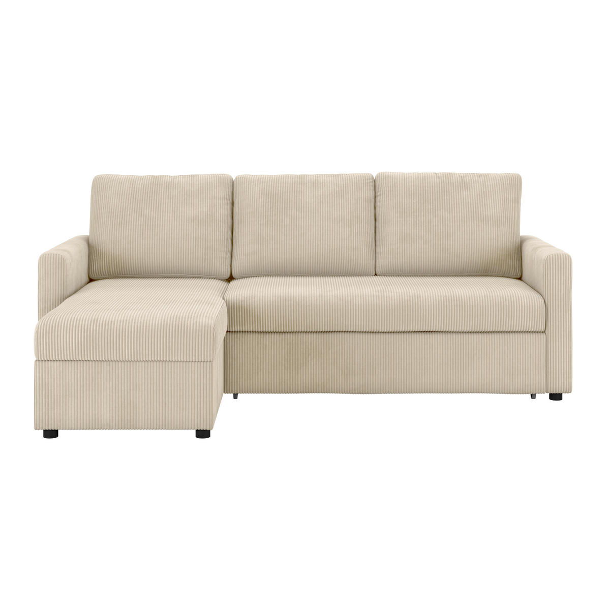 ECKSOFA Beige  - Beige, Basics, Holz/Kunststoff (215/145cm) - MID.YOU
