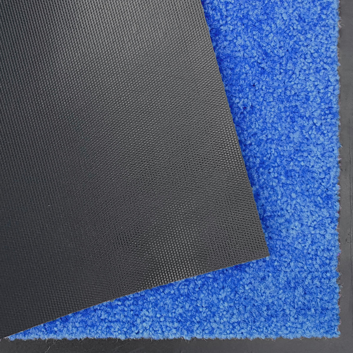 SCHMUTZFANGMATTE 40/60 cm Wash & Clean Blau  - Blau, Basics, Kunststoff/Textil (40/60cm)