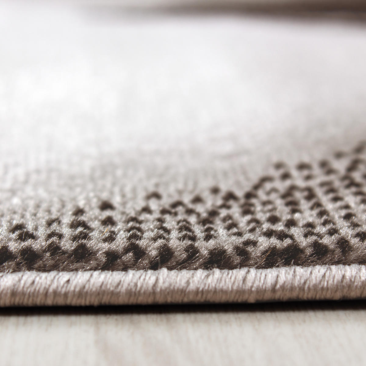 TEPPICH Kurzflor Abstrakte Wellen Polypropylen Wohnzimmer Braun Rechteckig 200x290 - Braun, Textil (200/290cm) - KADIMA DESIGN