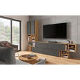 REGALELEMENT Graphitfarben, Eichefarben  135/33/40 cm  - Eichefarben/Graphitfarben, MODERN, Holzwerkstoff (135/33/40cm) - Carryhome