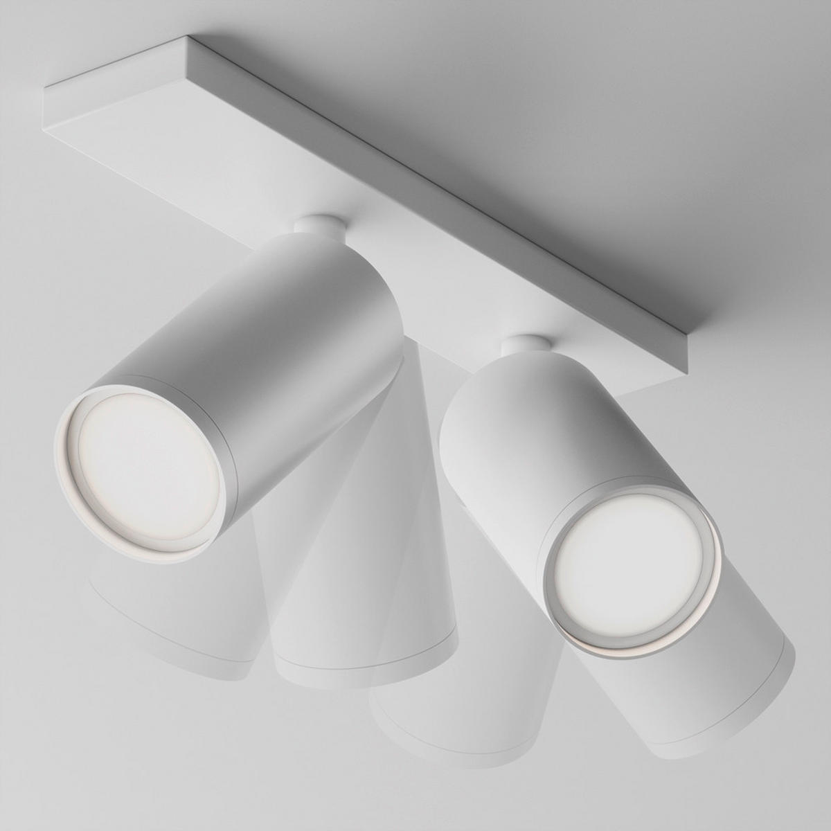 DECKENLEUCHTE    34,4/6/12 cm  - Weiss, Modern, Metall (34,4/6/12cm) - MAYTONI