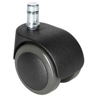 DREHSTUHLROLLE - Schwarz, MODERN, Kunststoff/Metall (5/6/5cm) - MID.YOU