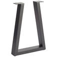 Sitzbankgestell A-Form 6/45/26 cm  - Anthrazit, Design, Metall (6/45/26cm) - Waldwelt