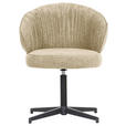STUHL - Beige/Schwarz, Design, Textil/Metall (63/82/65cm) - Novel
