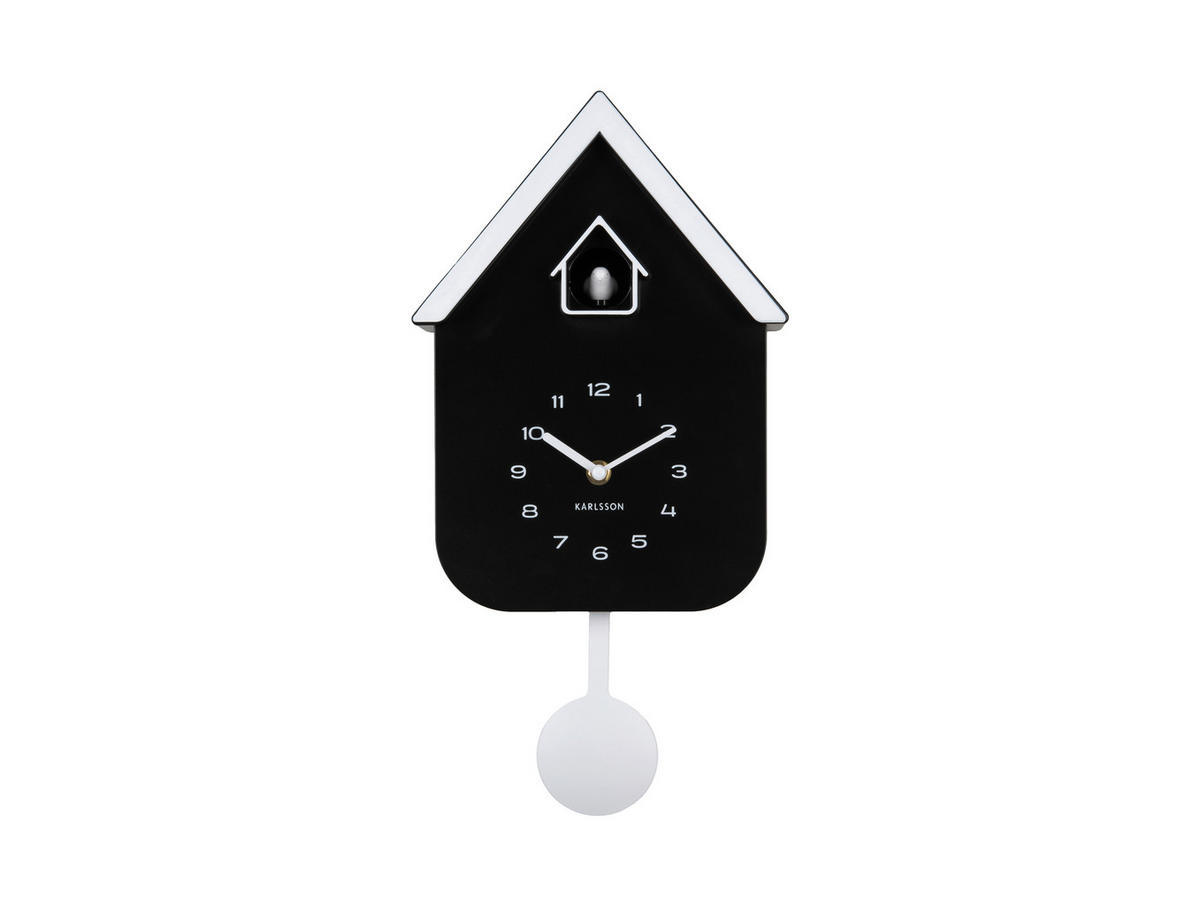 WANDUHR   - Schwarz, Basics, Kunststoff (41.5/21.5cm) - Karlsson