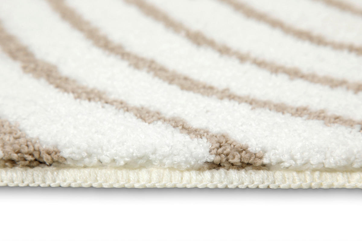 BADTEPPICH Beige 55/65 cm  - Beige, Basics, Kunststoff/Textil (55/65cm) - WECON HOME BASIC