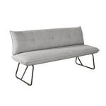 SITZBANK 180/90/70 cm  in Hellgrau  - Hellgrau/Schwarz, Design, Textil/Metall (180/90/70cm) - Dieter Knoll