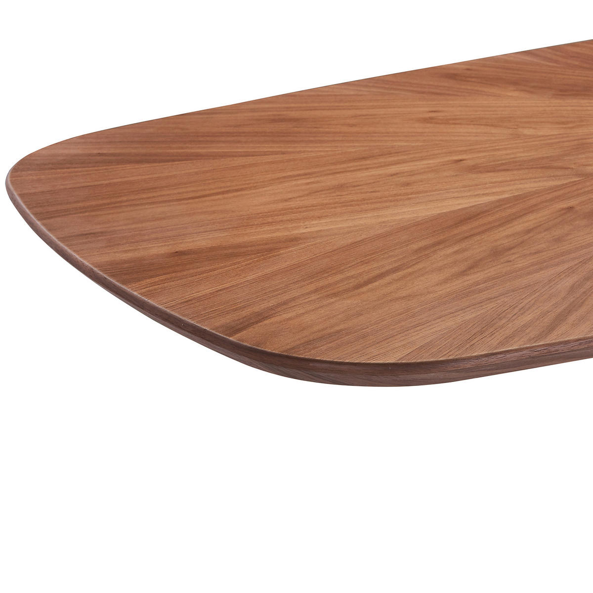 ESSTISCH      - Edelstahlfarben/Walnussfarben, Design, Holz/Metall (210/100/75cm) - Novel