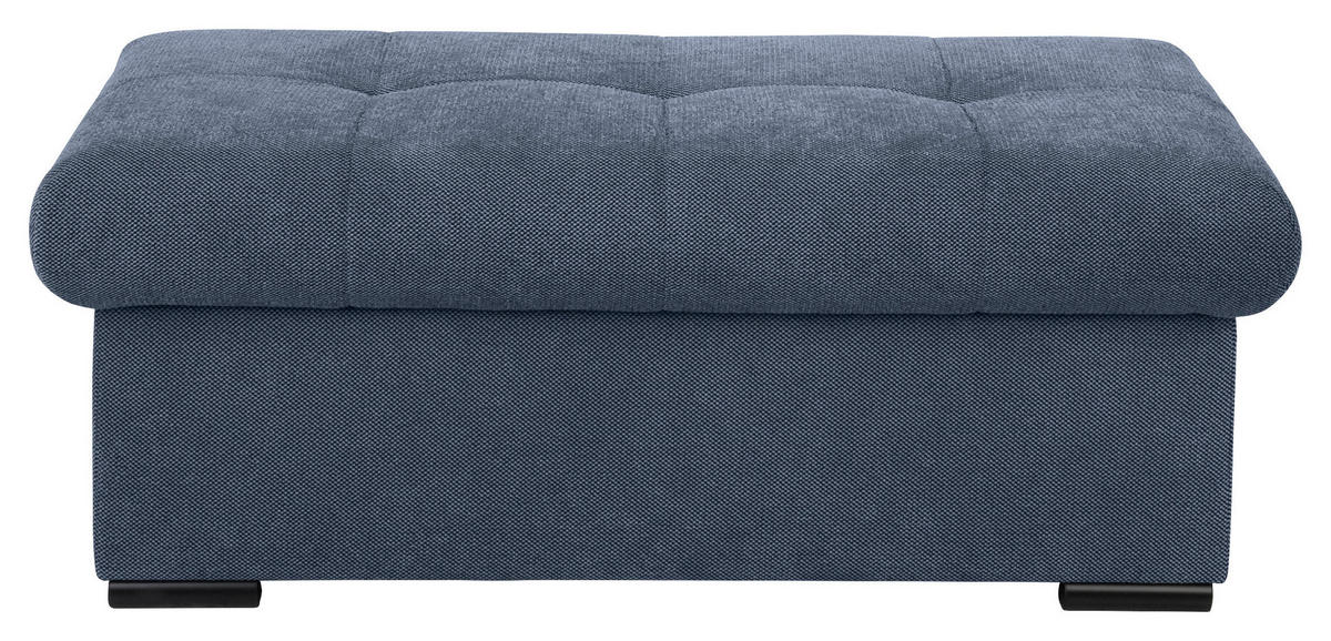 HOCKERBANK 108/42/54 cm Flachgewebe Anthrazit Kunststoff  - Anthrazit/Schwarz, Design, Kunststoff/Textil (108/42/54cm) - Xora