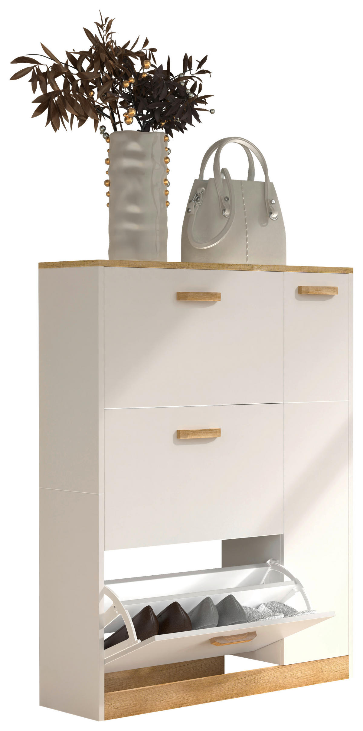 BADRUM 135 cm  - vit/honungsek, Modern, metall/trämaterial (135cm) - MID.YOU