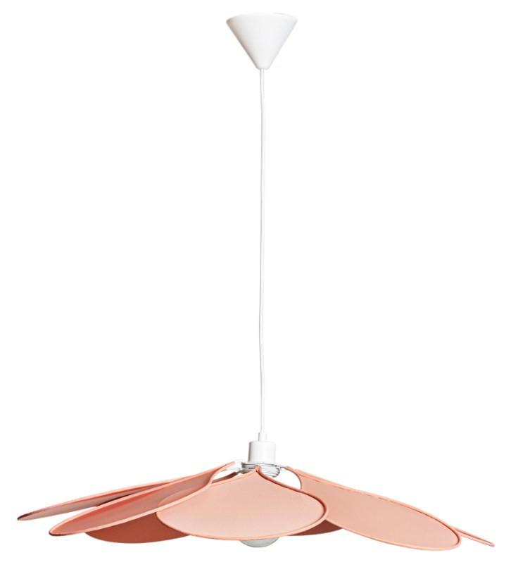 HÄNGLAMPA 75/20 cm  - rosa, Klassisk, metall/textil (75/20cm) - Cottex