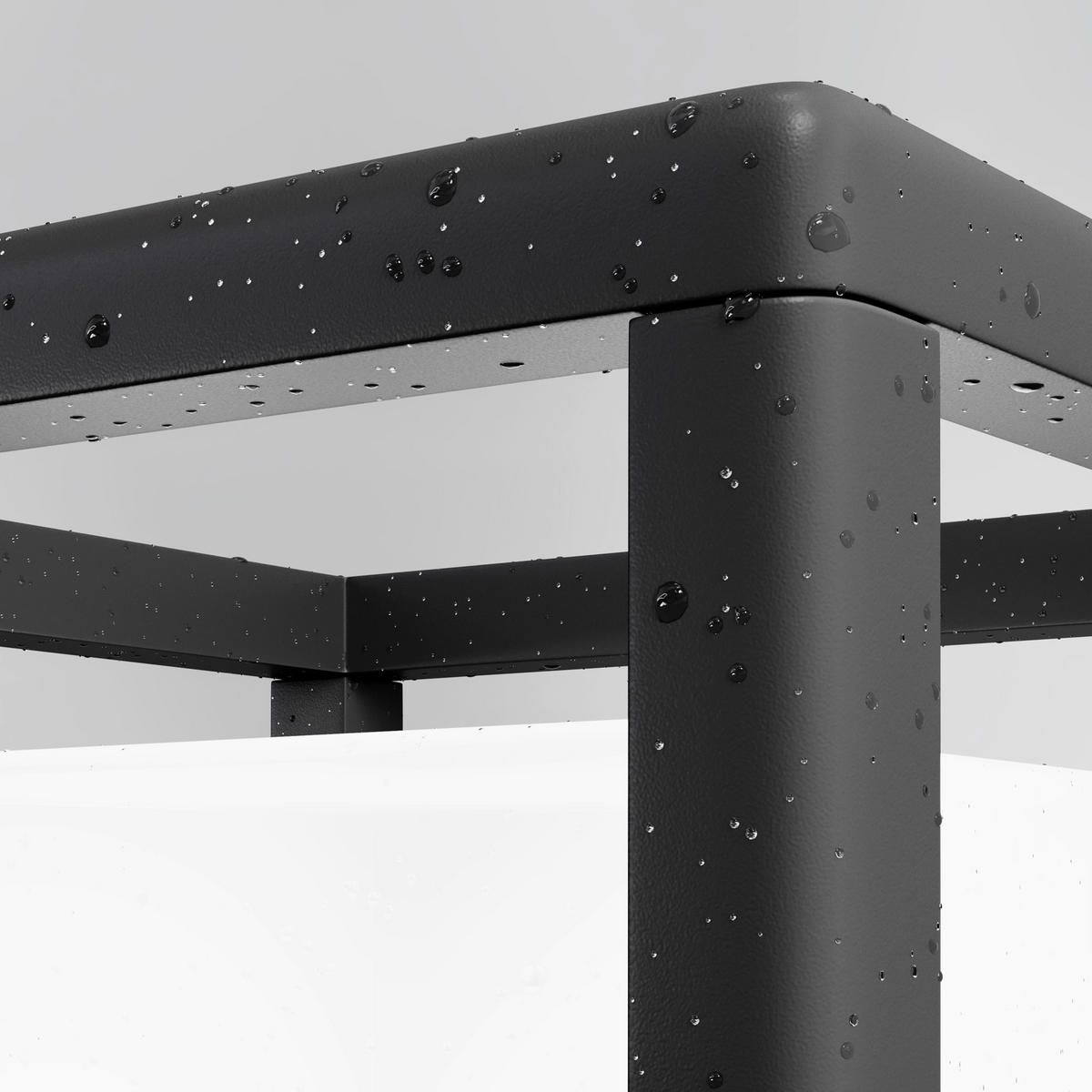 WEGELEUCHTE Outdoor 22,7/22,7/25,5 cm  - Dunkelgrau, Design, Kunststoff/Metall (22,7/22,7/25,5cm) - MAYTONI