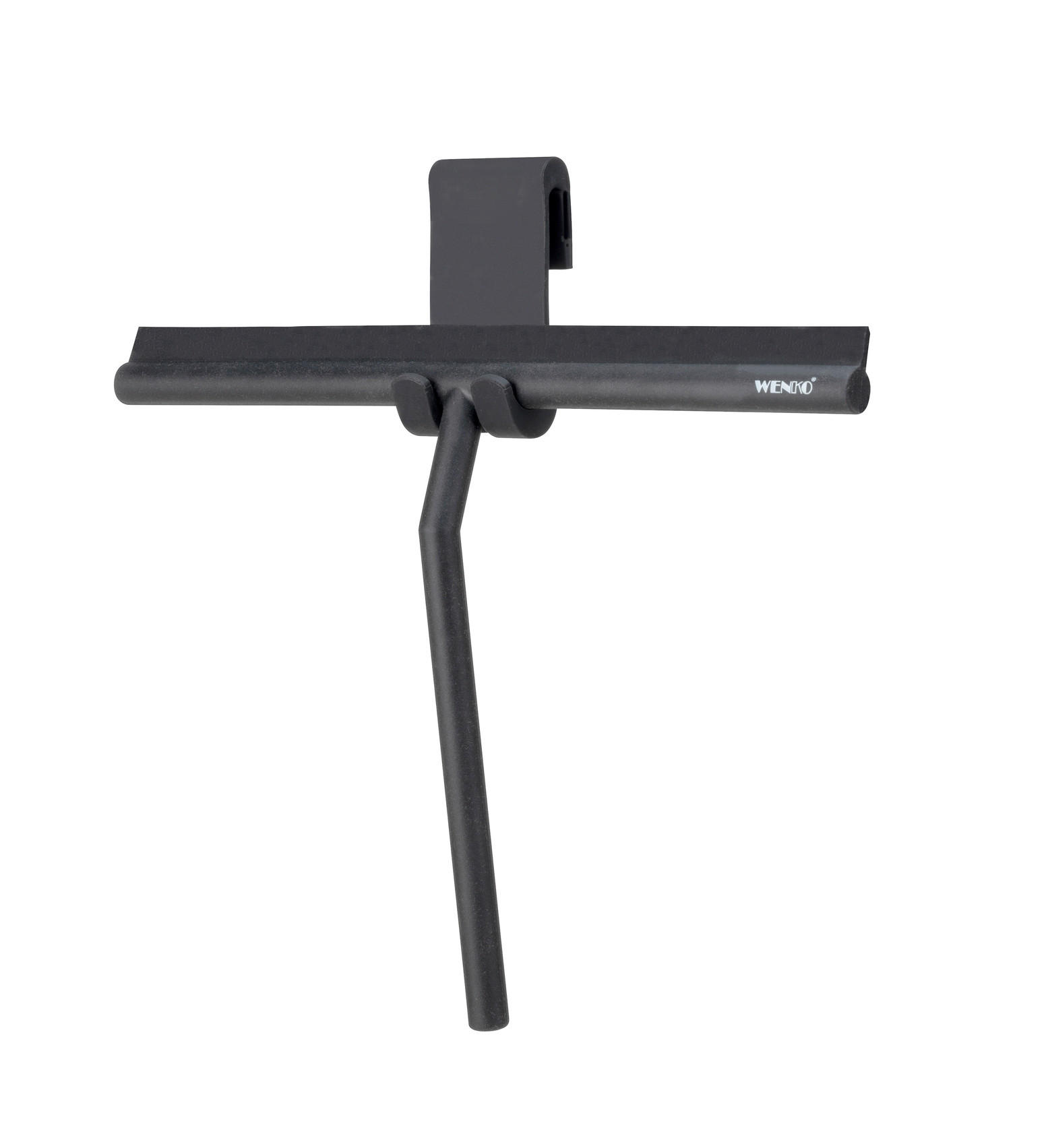 DUSCHABZIEHER  - Schwarz, Basics, Kunststoff/Metall (32/30/4,5cm) - Wenko