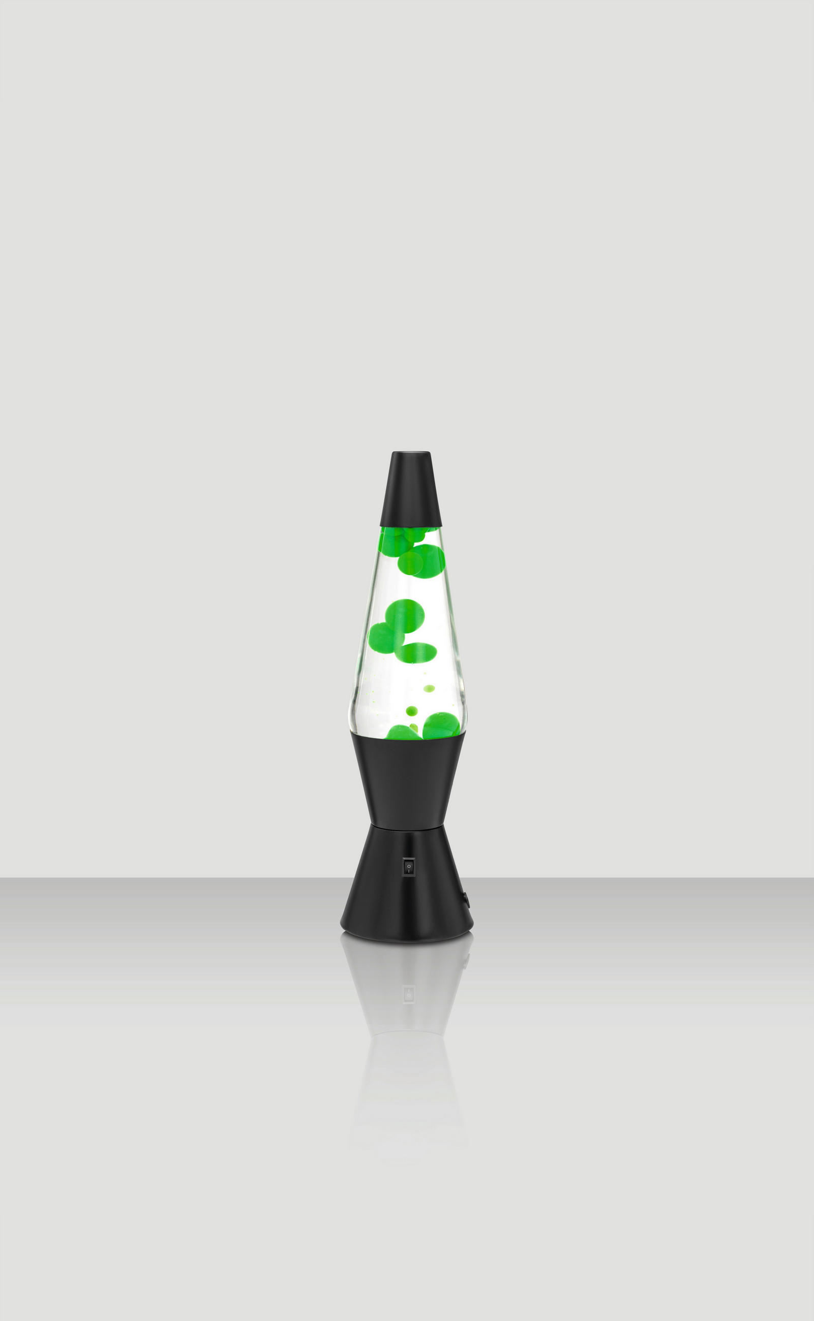 LÁVOVÁ LAMPA - černá/zelená, Trend, kov/sklo (10,5/37,5cm) - Novel