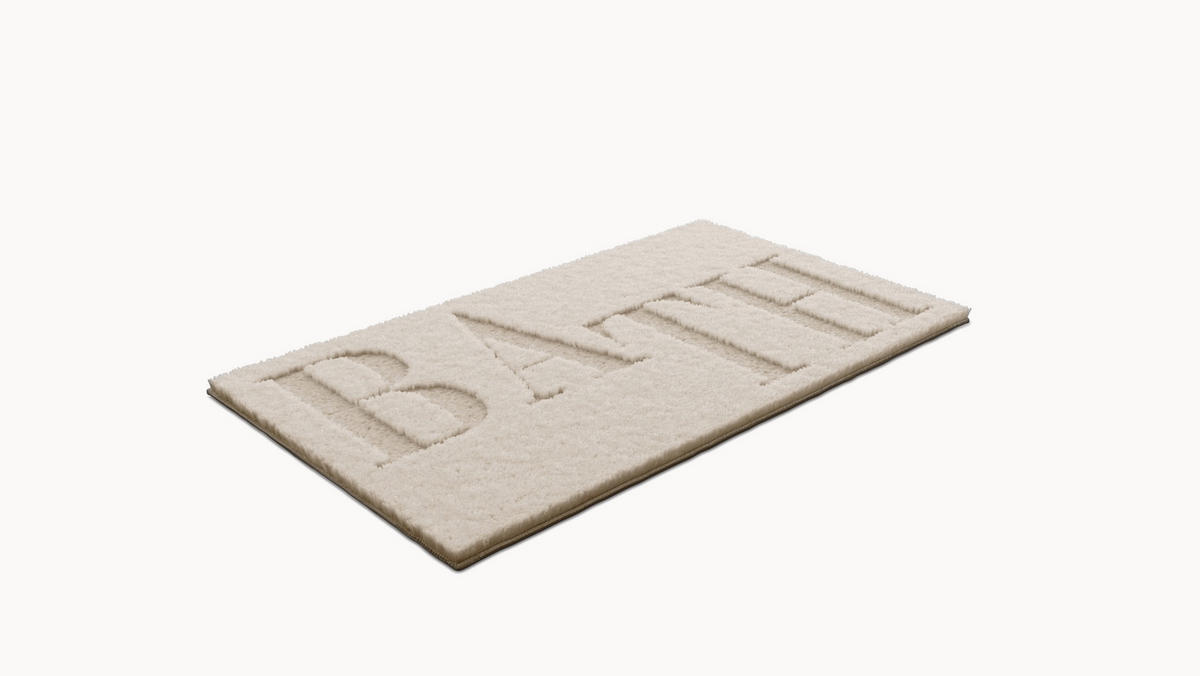 KOUPELNOVÁ PŘEDLOŽKA, 80/50/2 cm - bílá, Basics, textil/plast (80/50/2cm) - Esposa