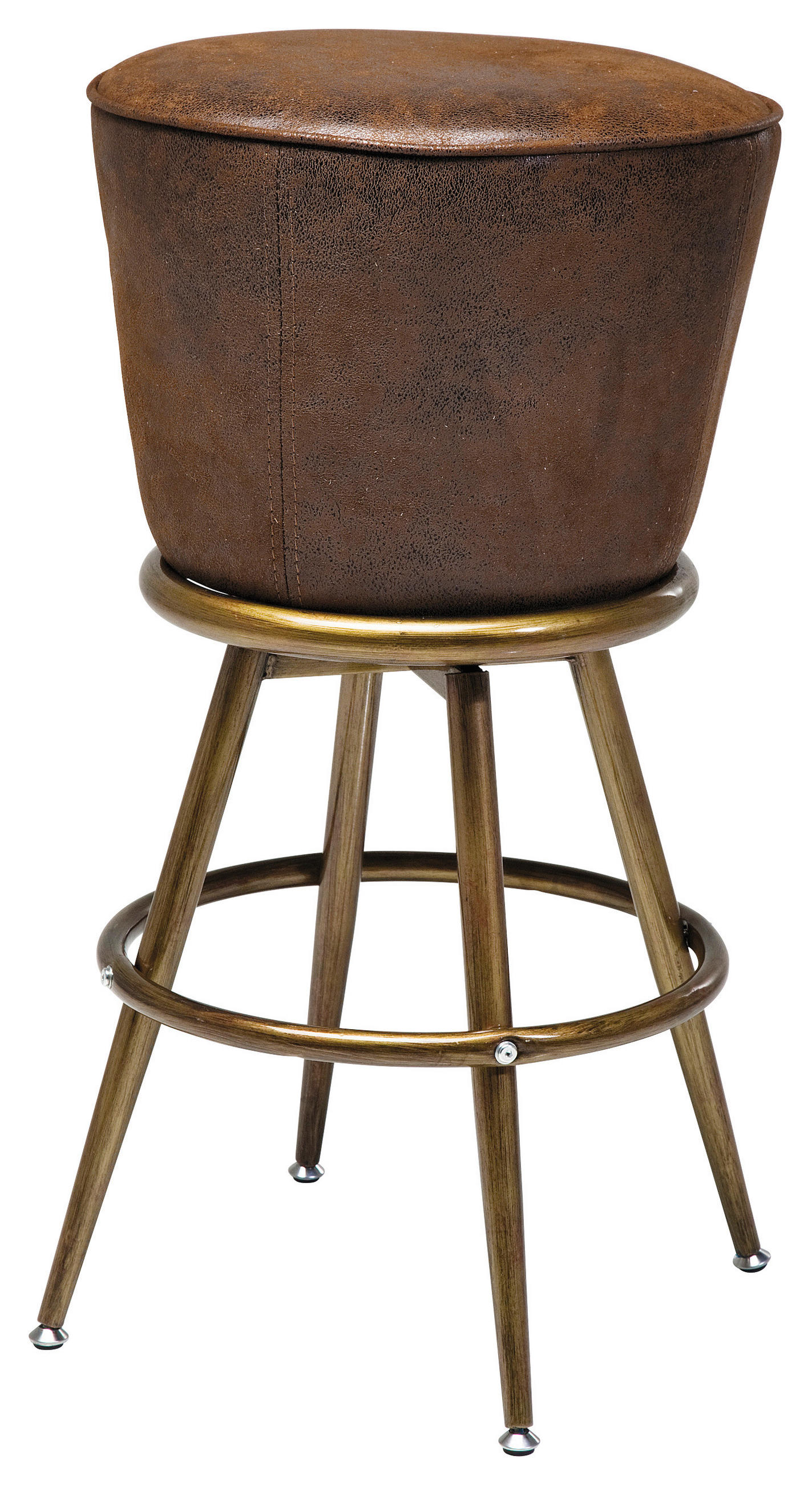 TRESENSTUHL in Braun, Goldfarben  - Goldfarben/Braun, Design, Textil/Metall (48/74/48cm)
