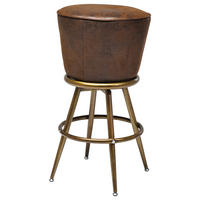TRESENSTUHL in Braun, Goldfarben  - Goldfarben/Braun, Design, Textil/Metall (48/74/48cm)