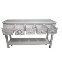 KOMODA  119/85,5/30 cm  bela  - bela/bakarna, Lajfstajl, metal/drvo (119/85,5/30cm) - Landscape