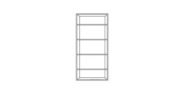 BEGEHBARER ECKSCHRANK 135,2/197/97 cm - Eichefarben/Schwarz, KONVENTIONELL, Holzwerkstoff/Metall (135,2/197/97cm) - Carryhome