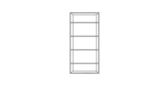 BEGEHBARER ECKSCHRANK 135,2/197/97 cm  - Eichefarben/Schwarz, KONVENTIONELL, Holzwerkstoff/Metall (135,2/197/97cm) - Carryhome