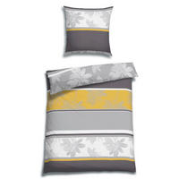 BETTWÄSCHE 2-teilig Seersucker 135/200 cm  - Gelb, Design, Textil (135/200cm) - Florella