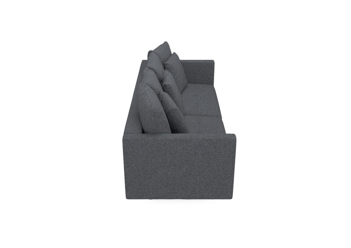 SCHLAFSOFA in Webstoff Dunkelgrau  - Dunkelgrau, Design, Textil (223/96/95cm) - MID.YOU