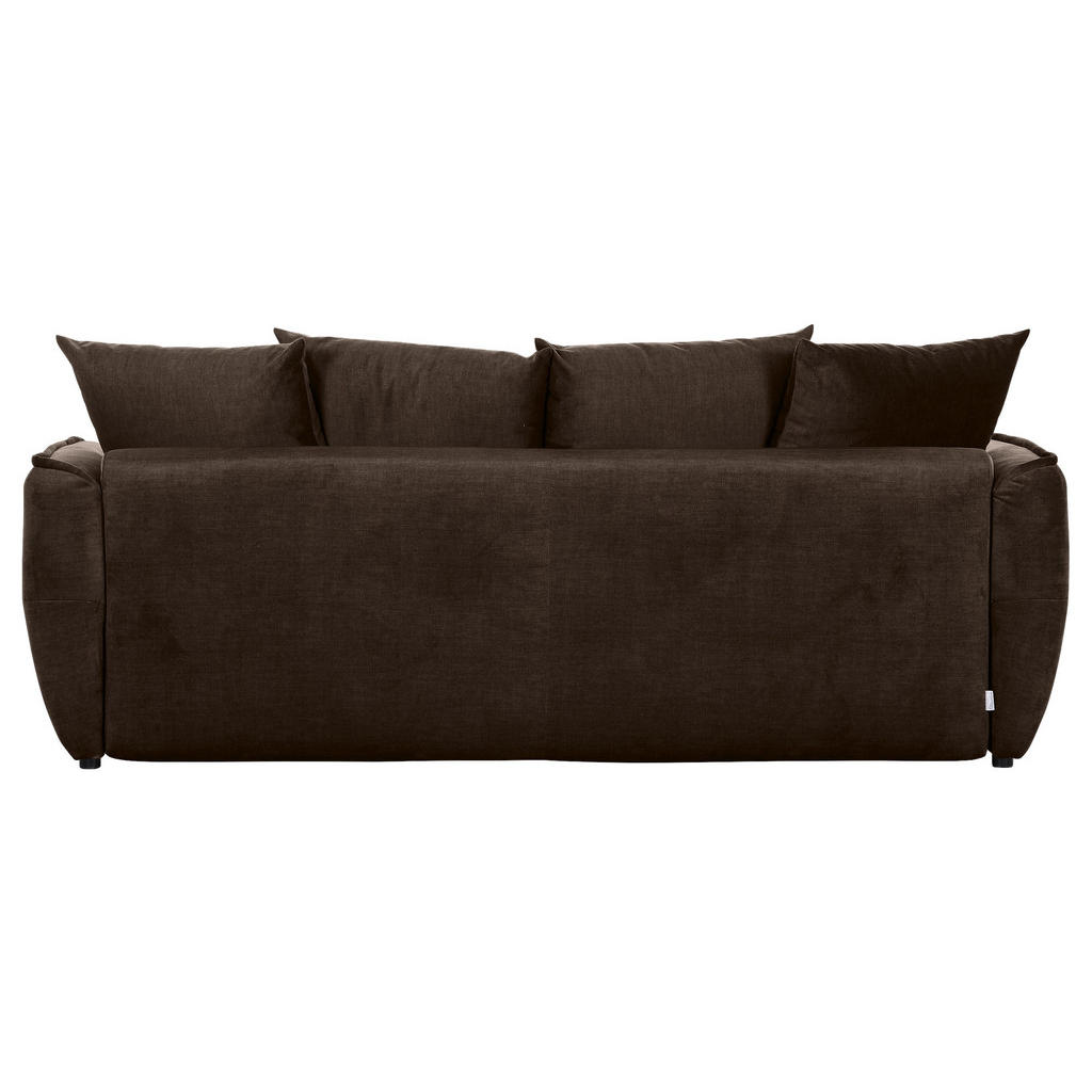 Thumbnail - Carryhome Schlafsofa, Dunkelbraun, Textil, 2-Sitzer, Füllung: Schaumstoff, 250x70x118 cm, Liegefunktion, Schlafen auf Si...