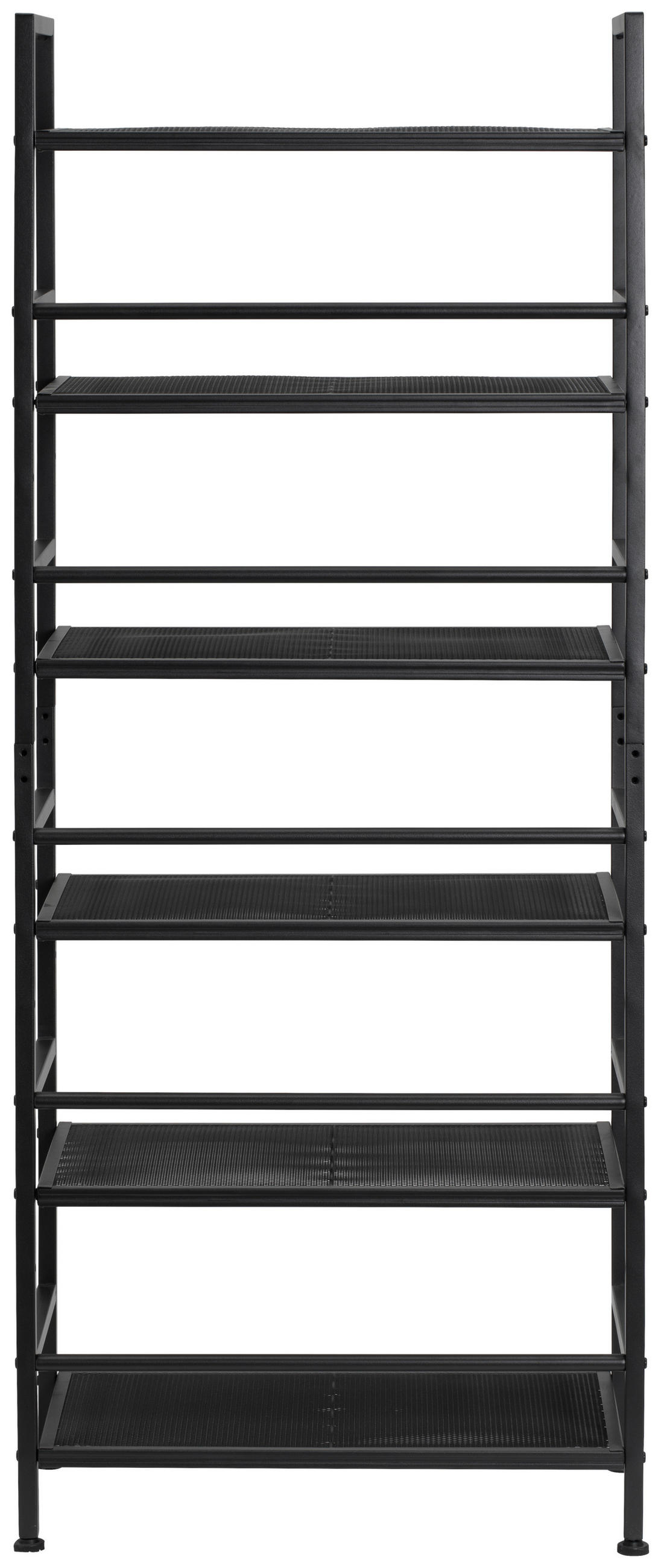 SCHUHREGAL Schwarz  - Schwarz, MODERN, Metall (59/144/30cm) - PBJ
