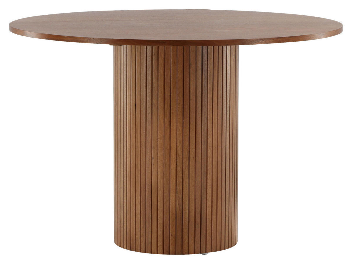 ESSTISCH in Holzwerkstoff 110/110/75 cm  - Walnussfarben, Design, Holzwerkstoff (110/110/75cm) - Livetastic